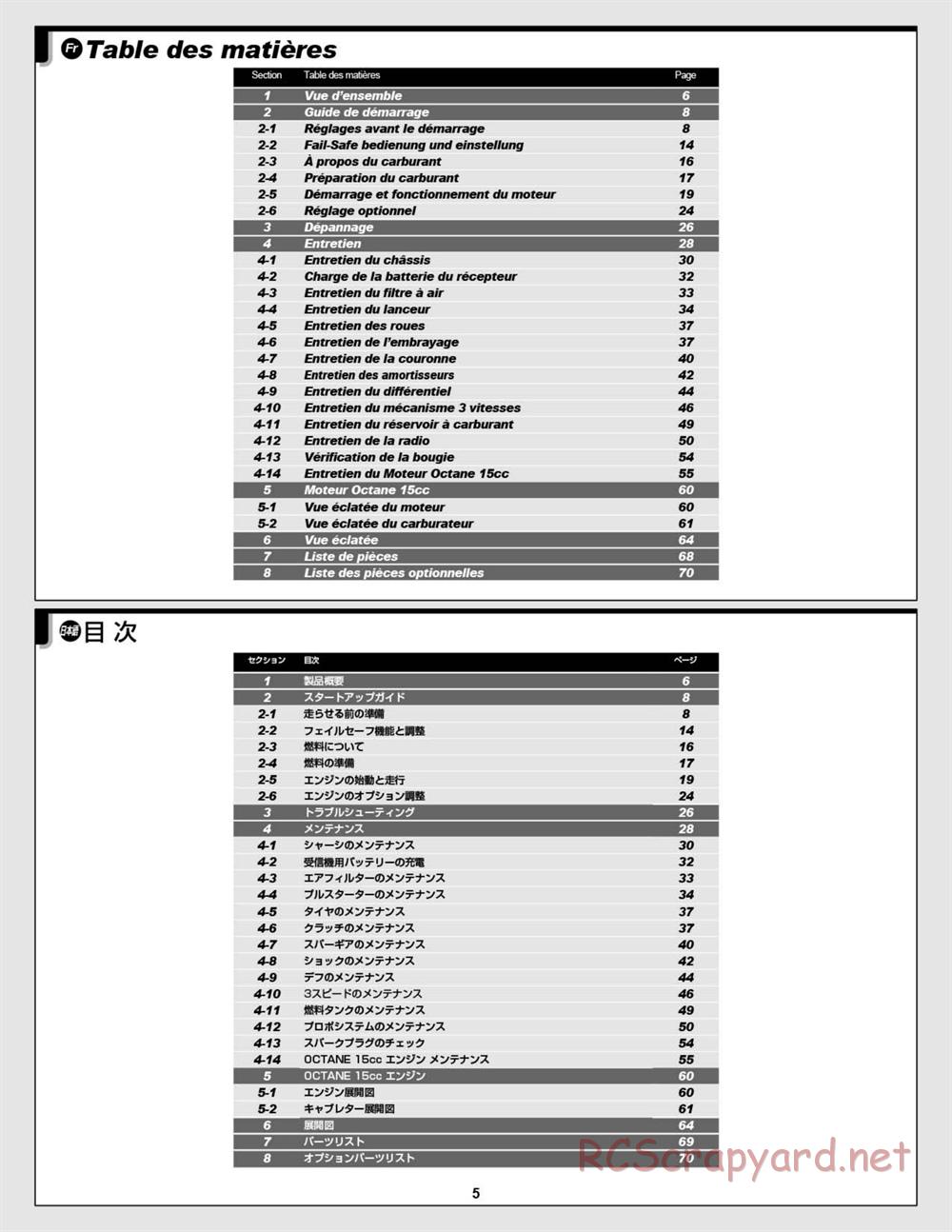 HPI - Savage XL Octane - Manual - Page 5