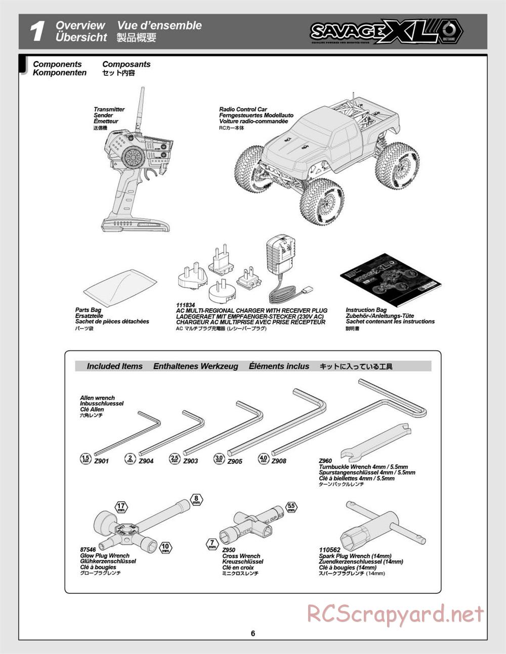 HPI - Savage XL Octane - Manual - Page 6