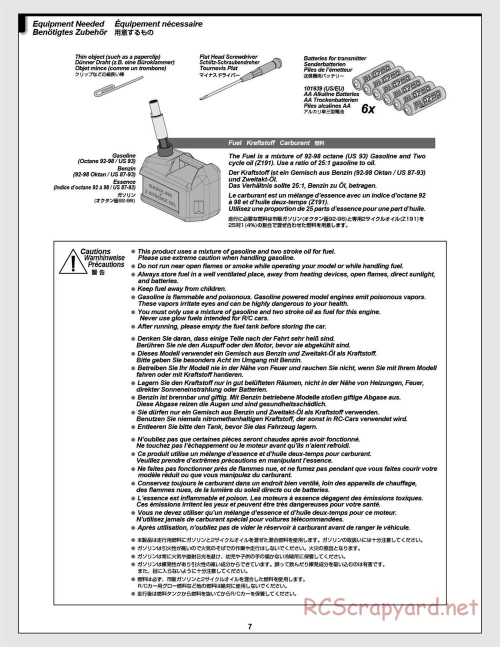 HPI - Savage XL Octane - Manual - Page 7