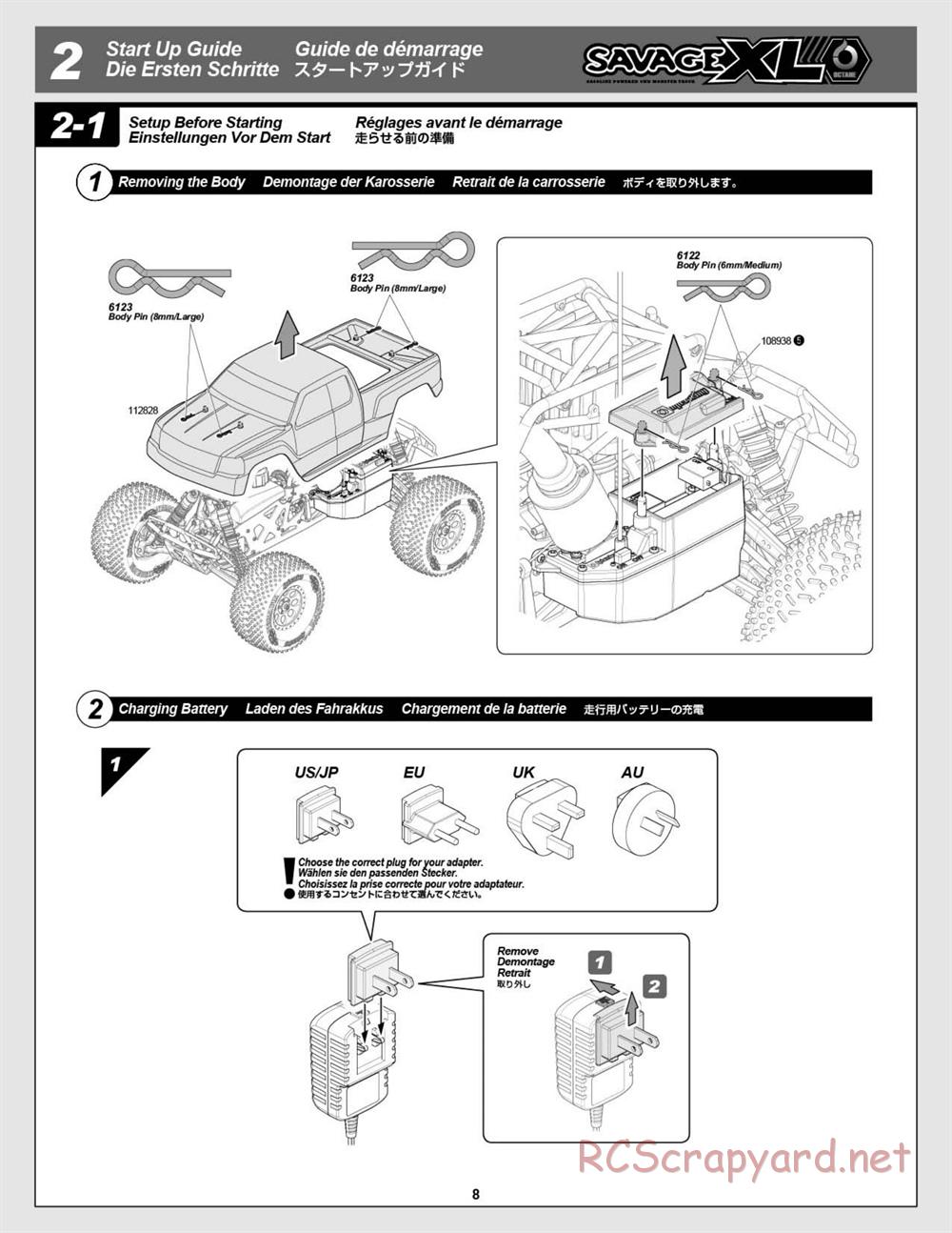 HPI - Savage XL Octane - Manual - Page 8