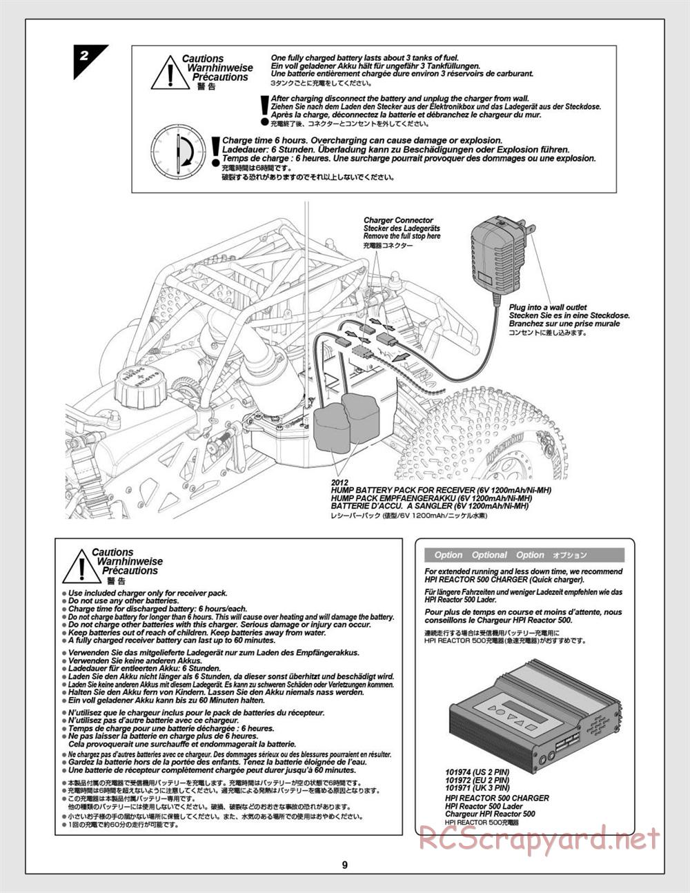 HPI - Savage XL Octane - Manual - Page 9