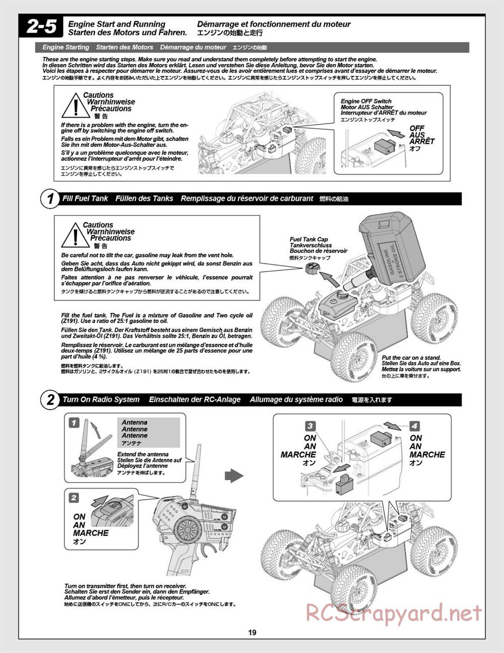 HPI - Savage XL Octane - Manual - Page 19