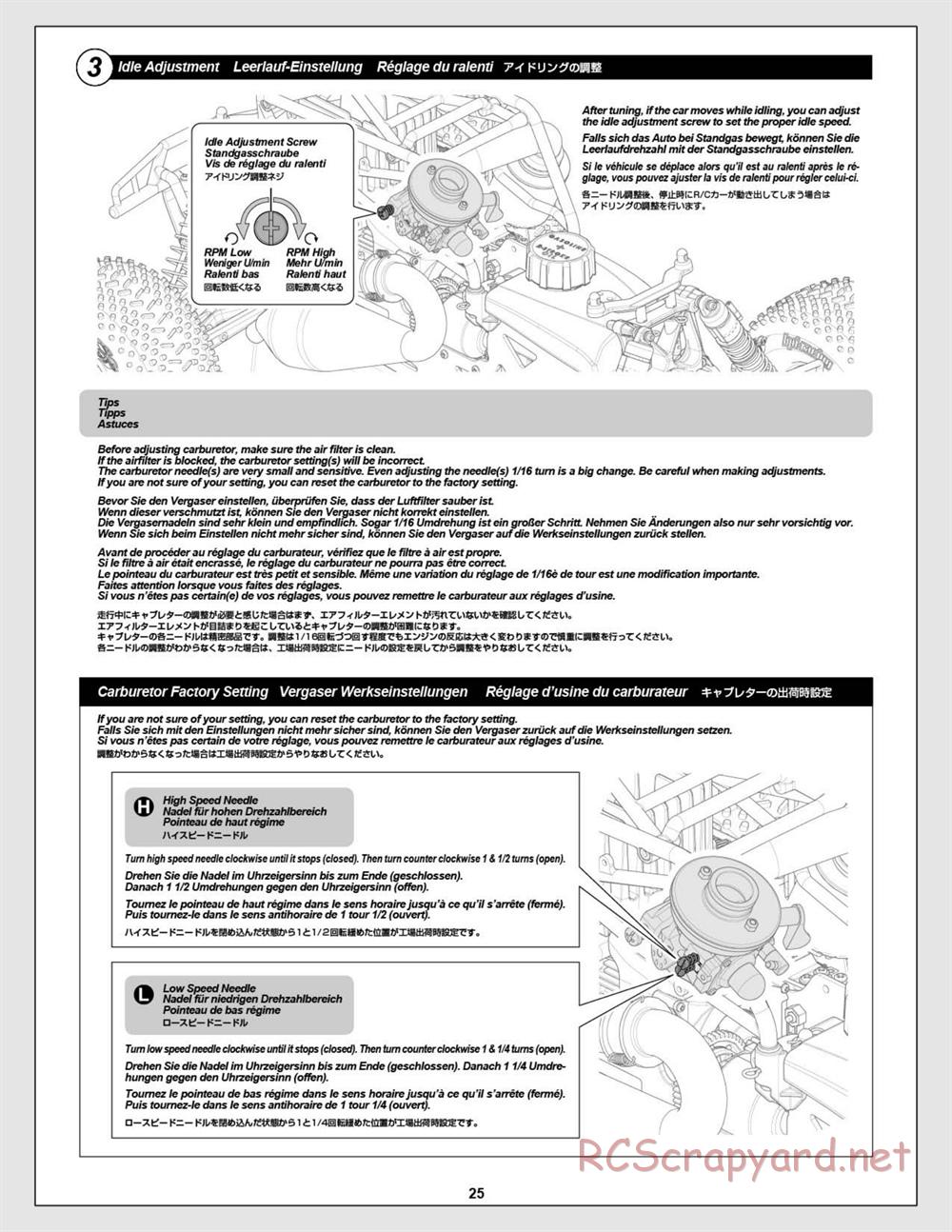HPI - Savage XL Octane - Manual - Page 25