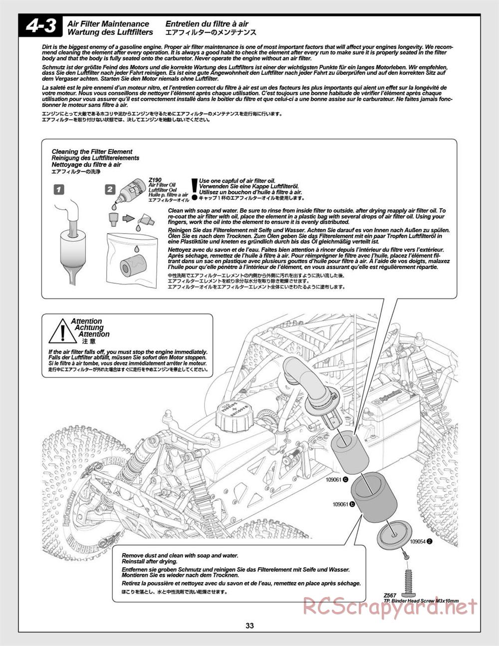 HPI - Savage XL Octane - Manual - Page 33