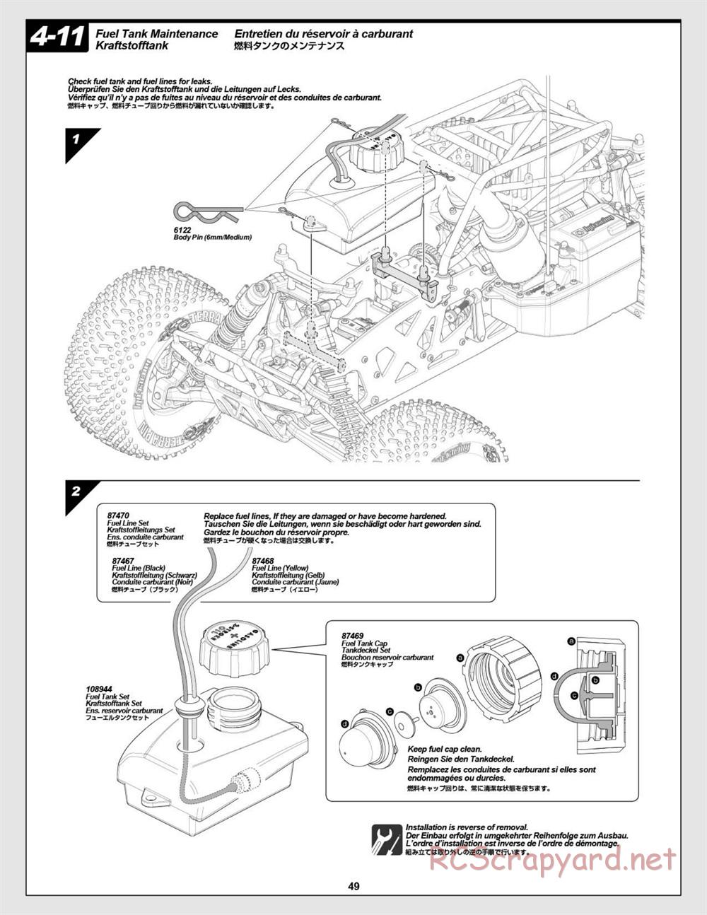 HPI - Savage XL Octane - Manual - Page 49