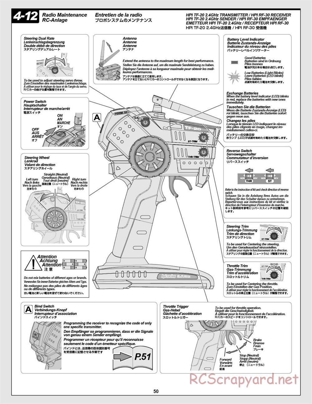 HPI - Savage XL Octane - Manual - Page 50