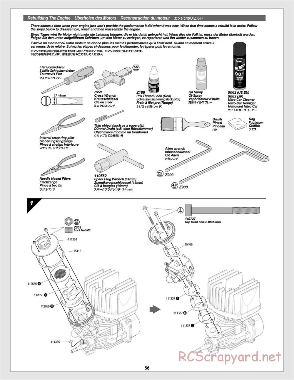 HPI - Savage XL Octane - Manual - Page 56