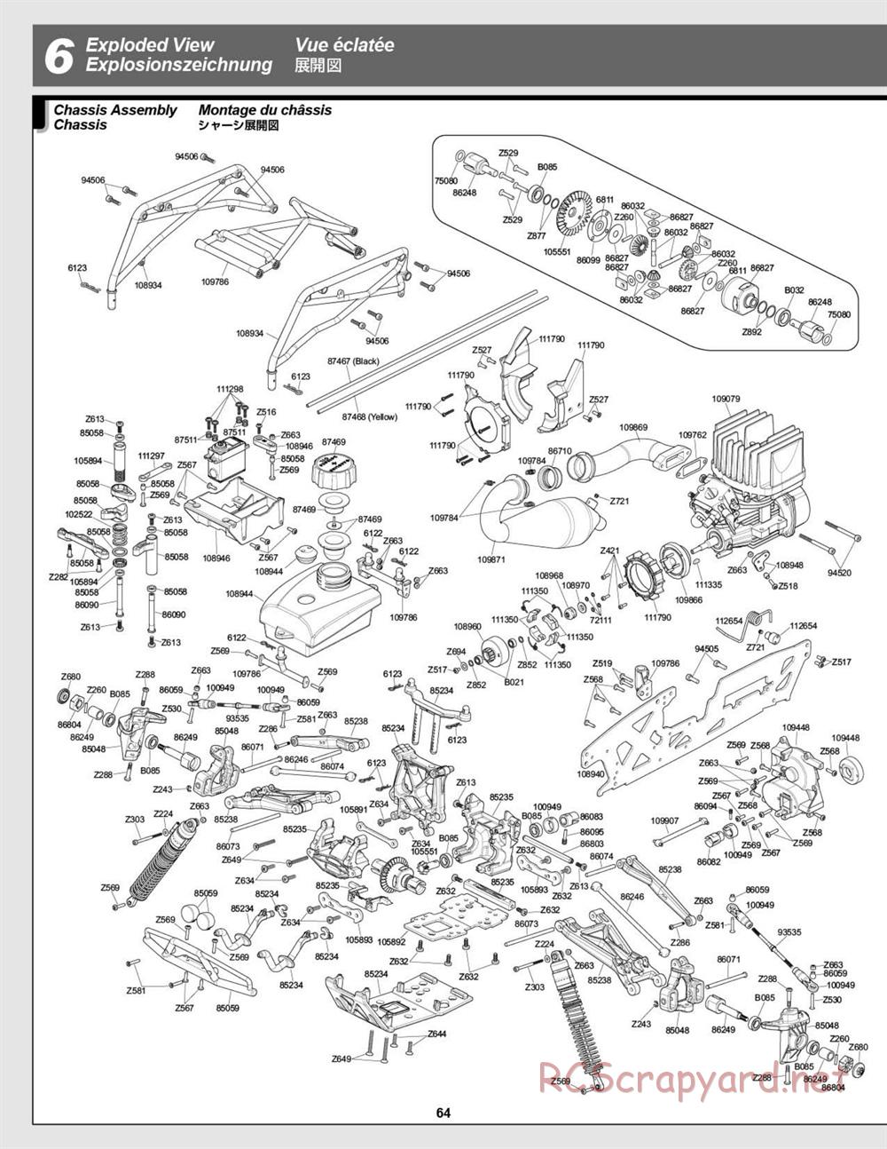 HPI - Savage XL Octane - Exploded View - Page 64