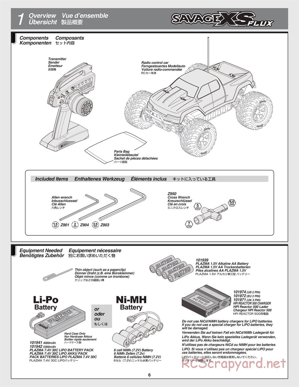 HPI - Savage XS Flux - Manual - Page 6