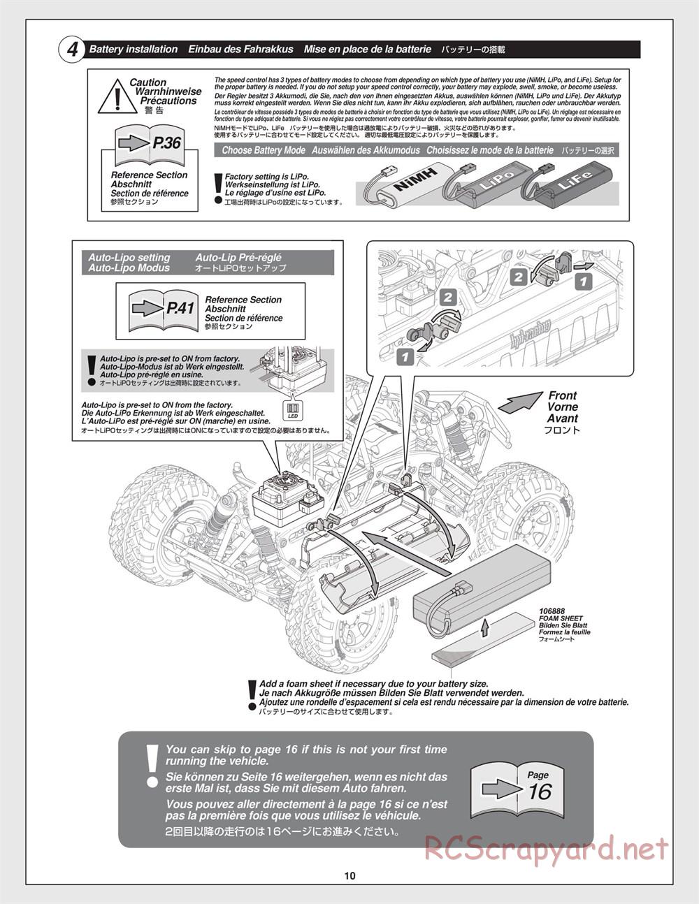 HPI - Savage XS Flux - Manual - Page 10