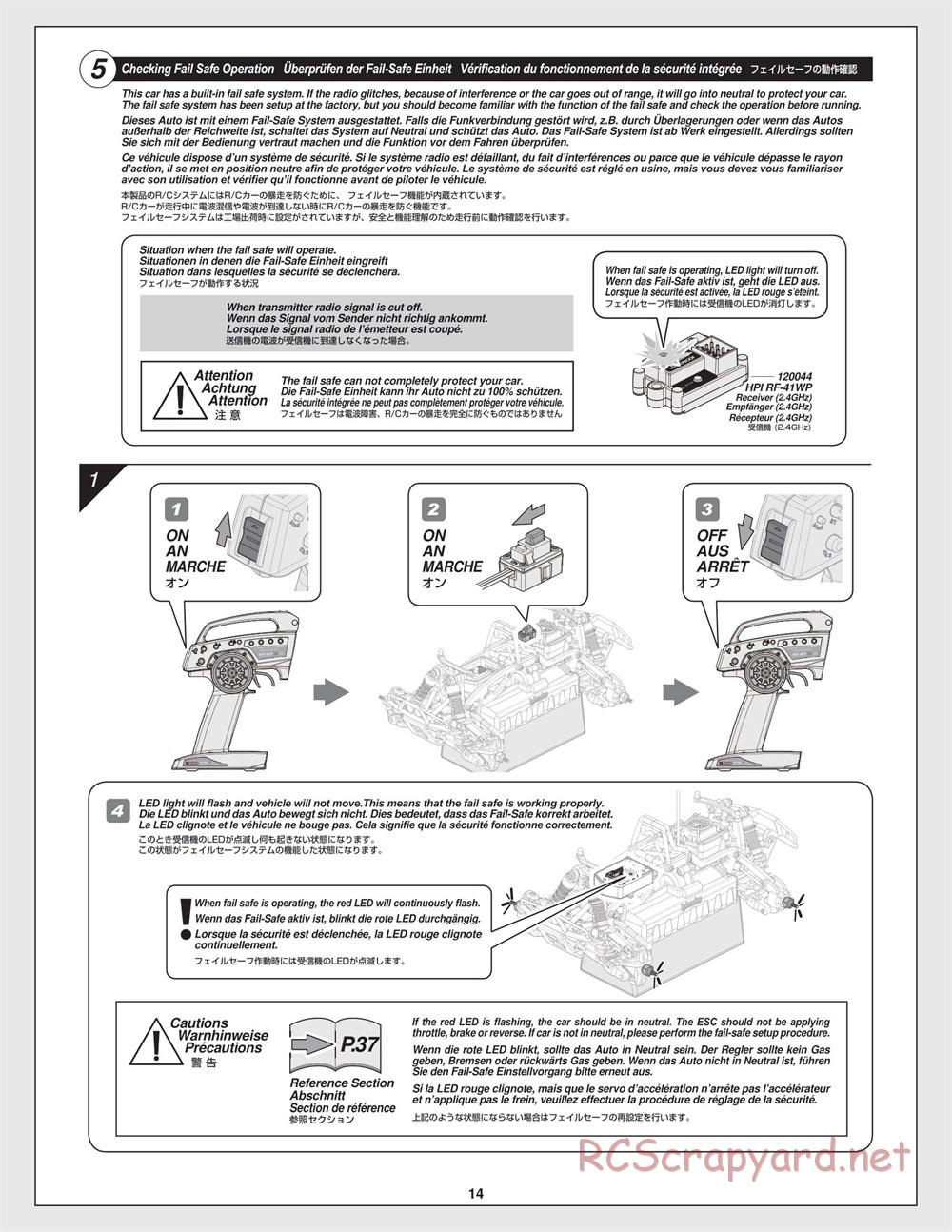 HPI - Savage XS Flux - Manual - Page 14