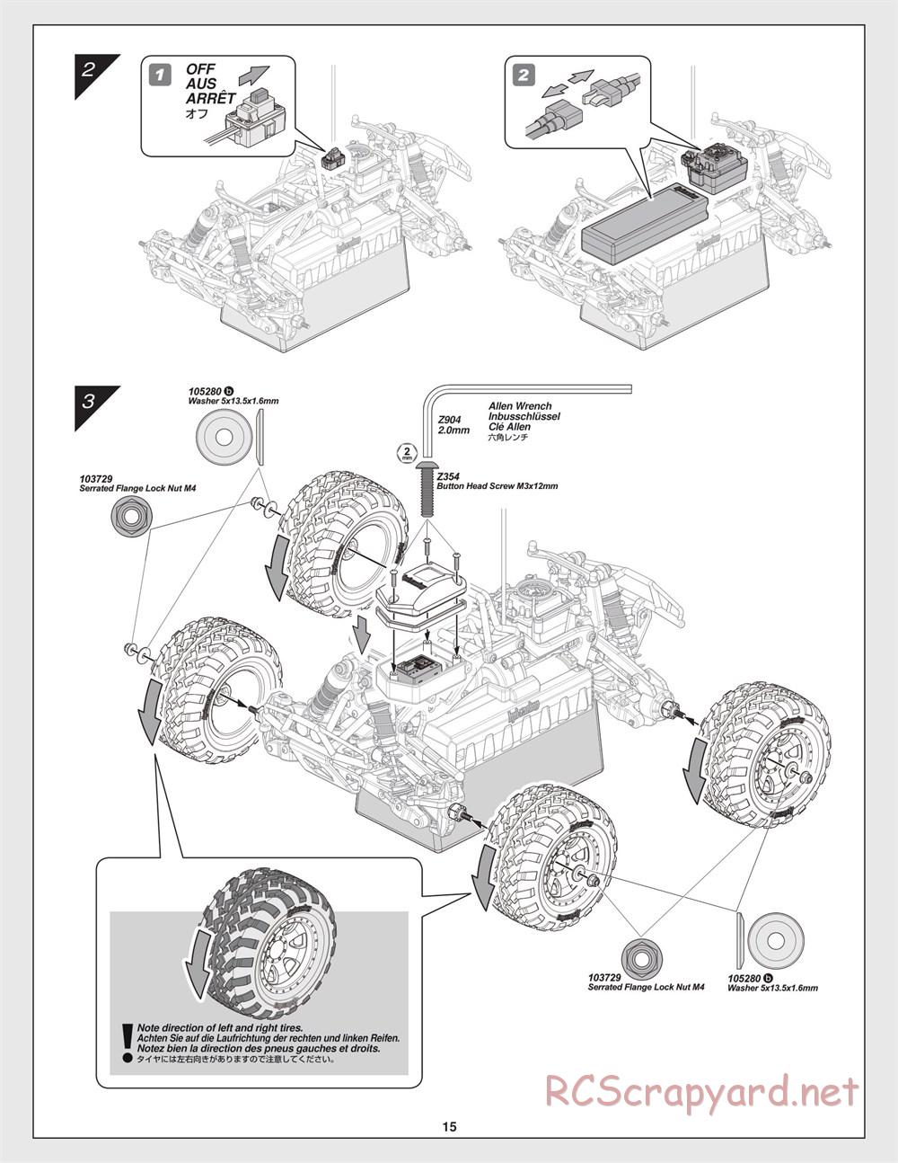 HPI - Savage XS Flux - Manual - Page 15