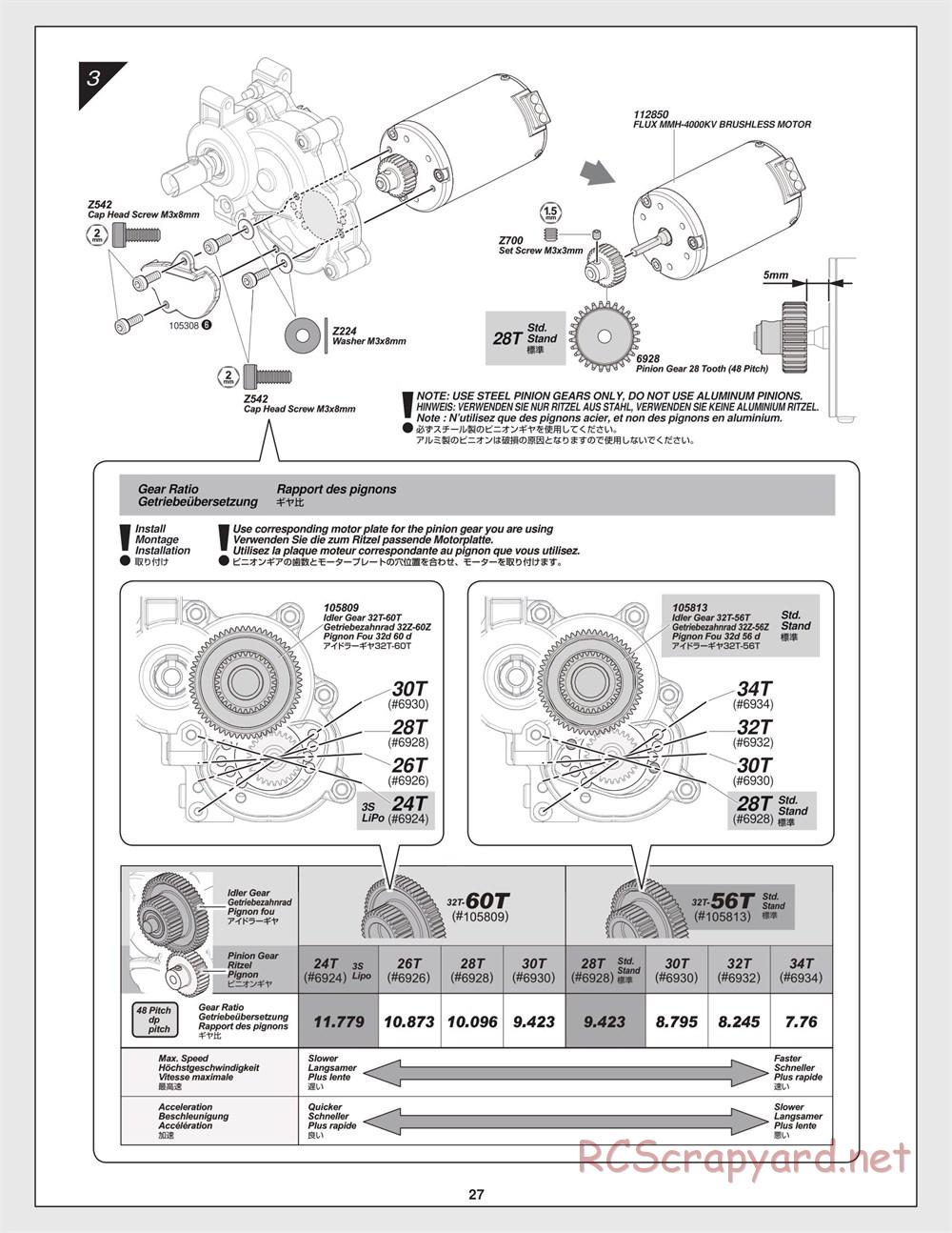 HPI - Savage XS Flux - Manual - Page 27