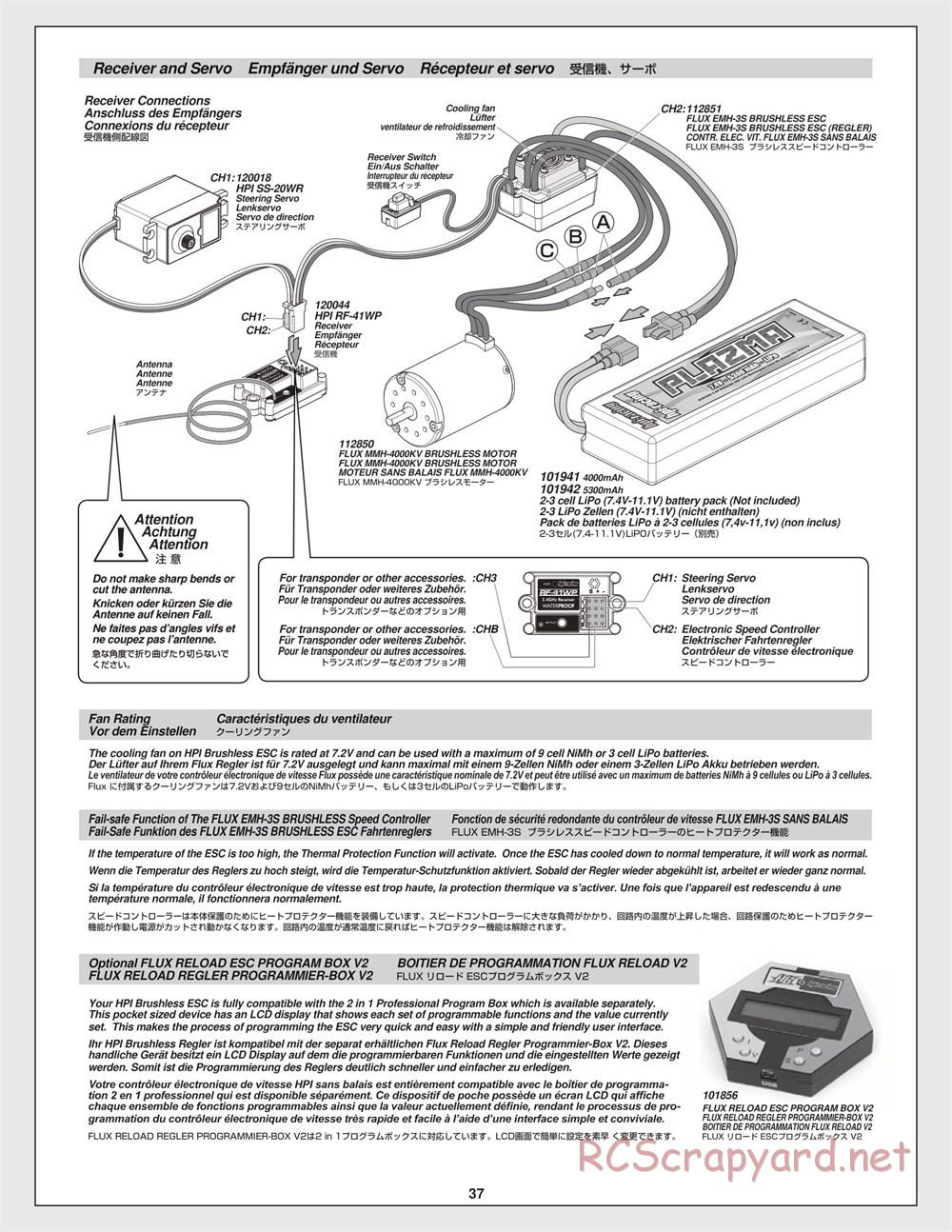 HPI - Savage XS Flux - Manual - Page 37