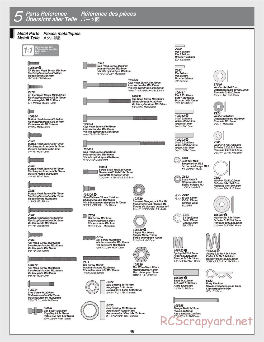 HPI - Savage XS Flux - Manual - Page 46