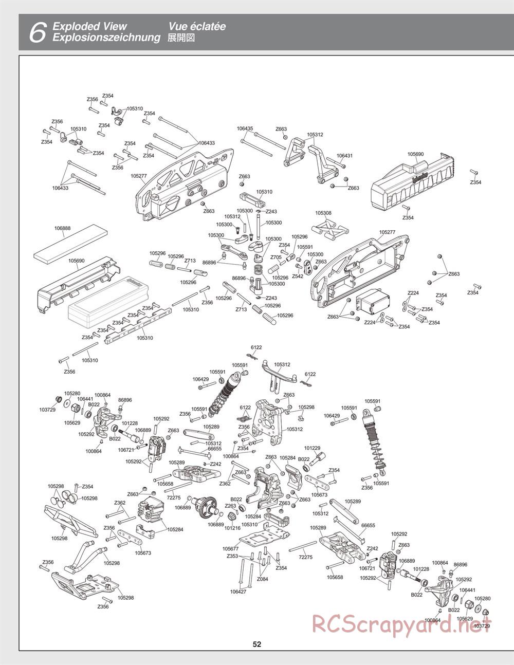 HPI - Savage XS Flux - Exploded View - Page 52