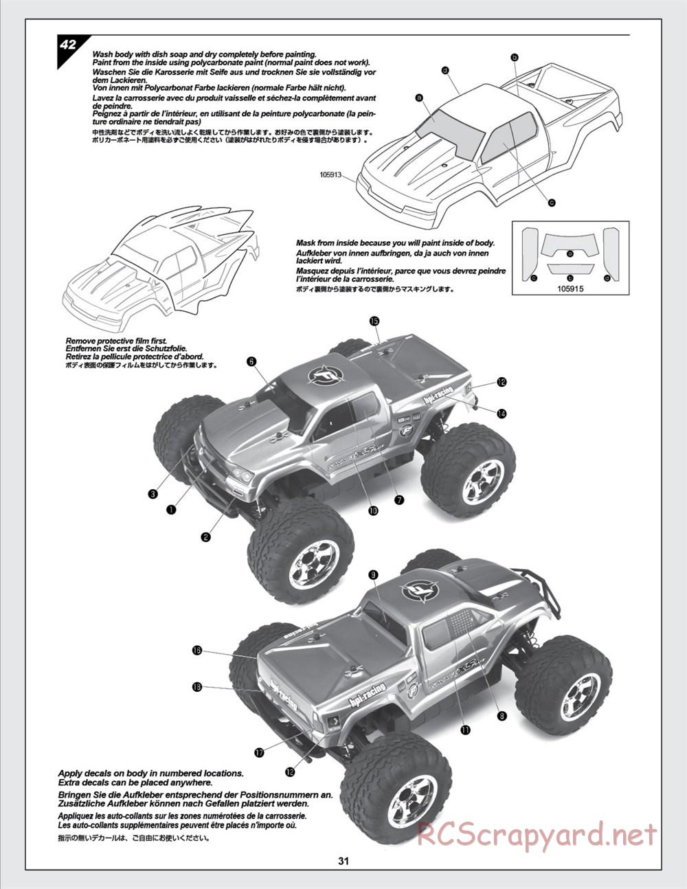 HPI - Savage XS SS - Manual - Page 31