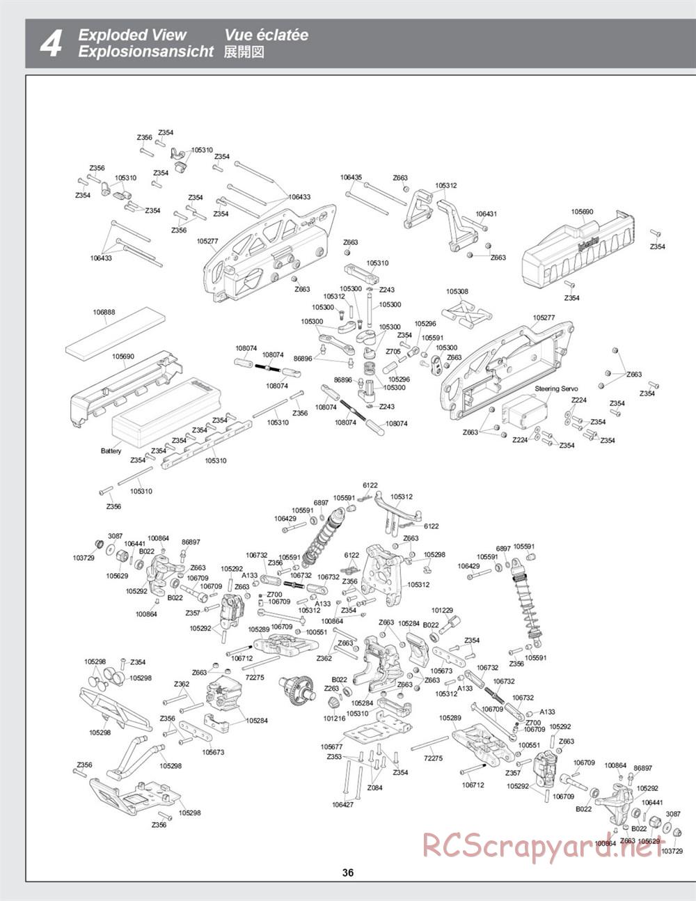 HPI - Savage XS SS - Exploded View - Page 36