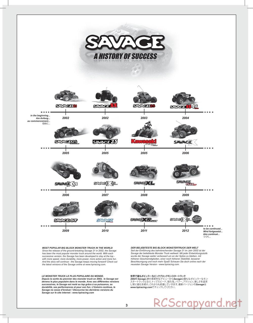 HPI - Savage X 4.6 Special Edition - Supplement - Page 3