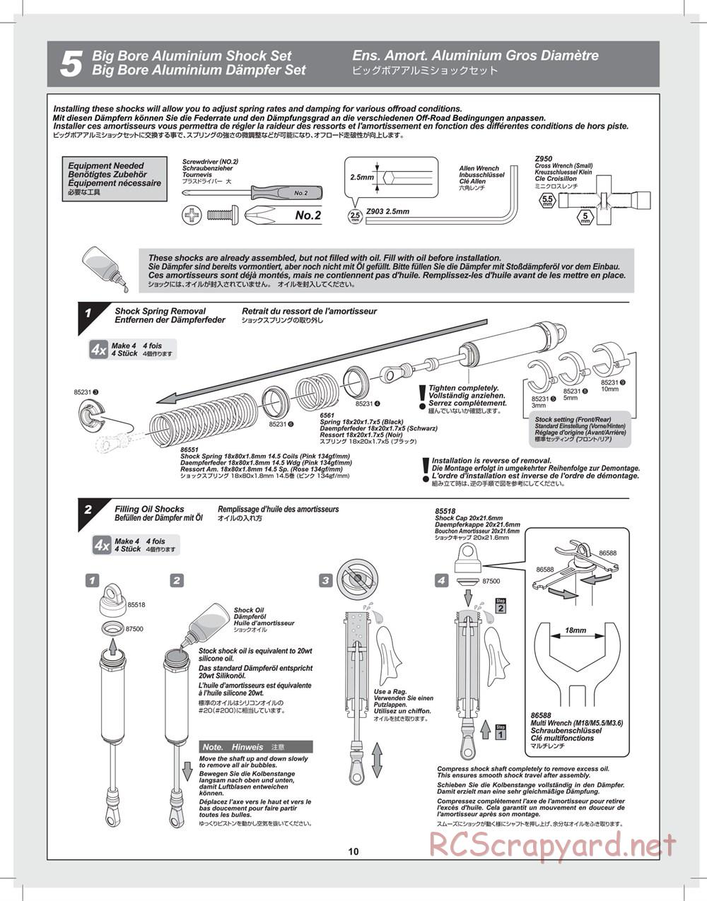 HPI - Savage X 4.6 Special Edition - Supplement - Page 10