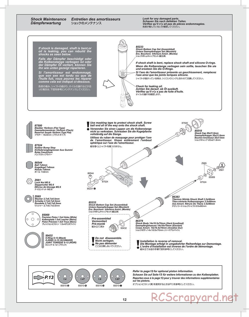 HPI - Savage X 4.6 Special Edition - Supplement - Page 12