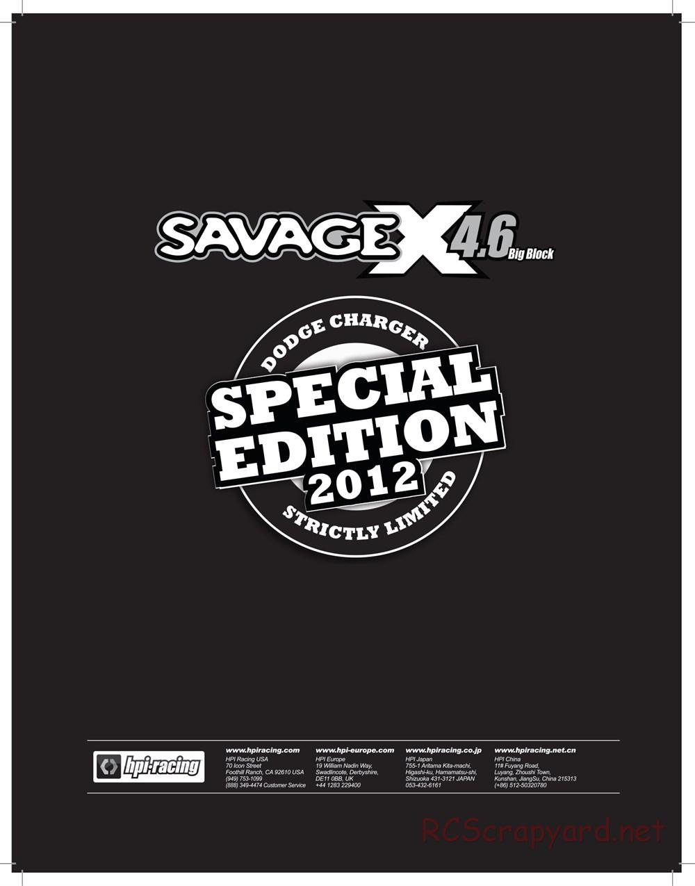 HPI - Savage X 4.6 Special Edition - Supplement - Page 16