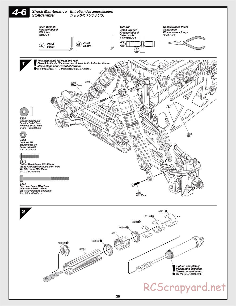 HPI - Savage-X 4.6 - Manual - Page 30