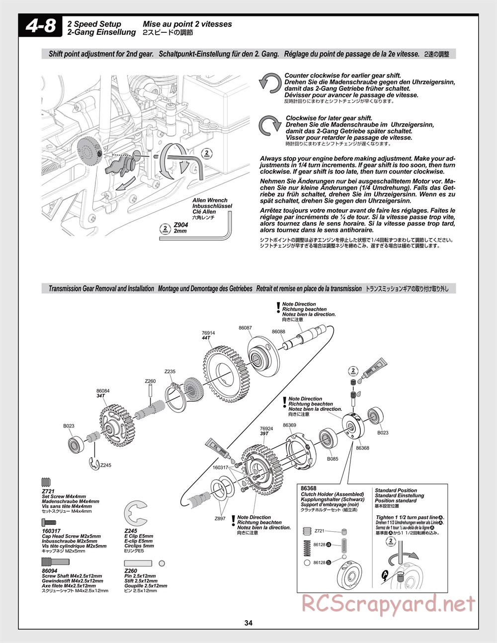 HPI - Savage-X 4.6 - Manual - Page 34