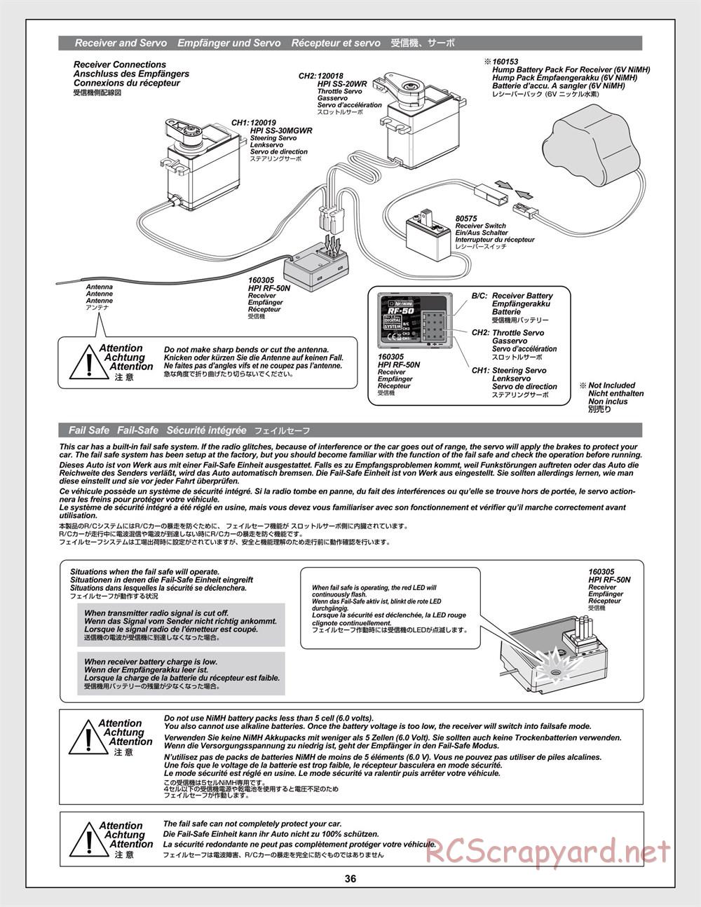 HPI - Savage-X 4.6 - Manual - Page 36