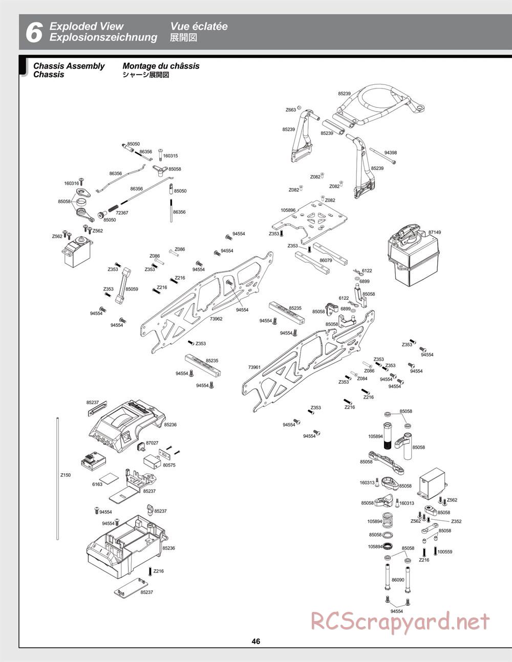 HPI - Savage-X 4.6 - Exploded View - Page 46