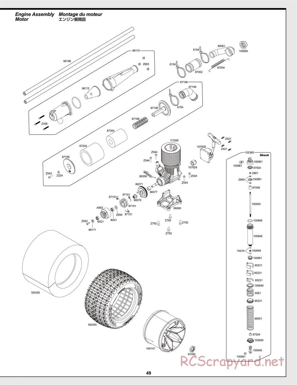 HPI - Savage-X 4.6 - Exploded View - Page 49