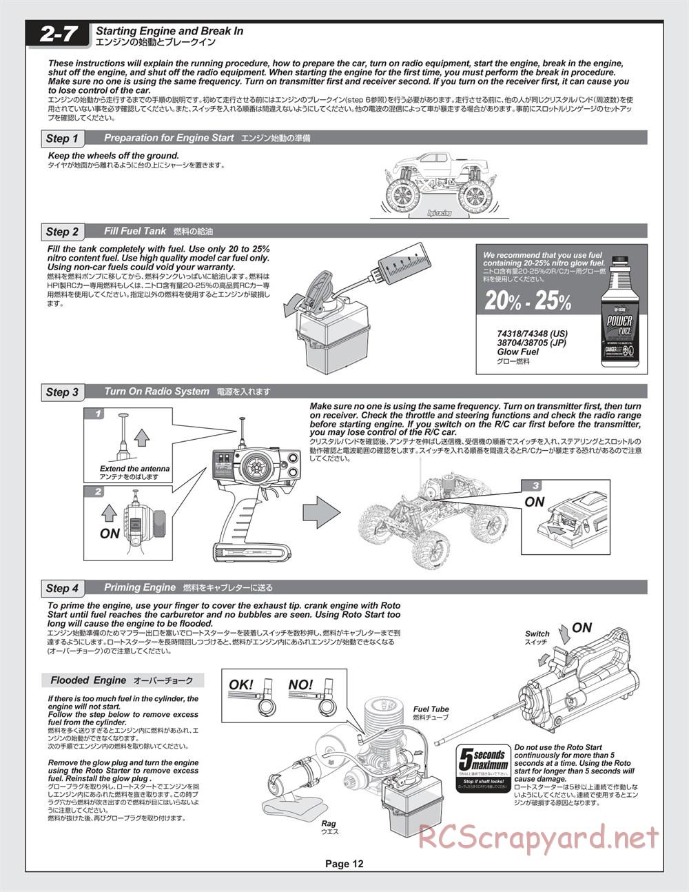 HPI - Savage X 4.1 - Manual - Page 12