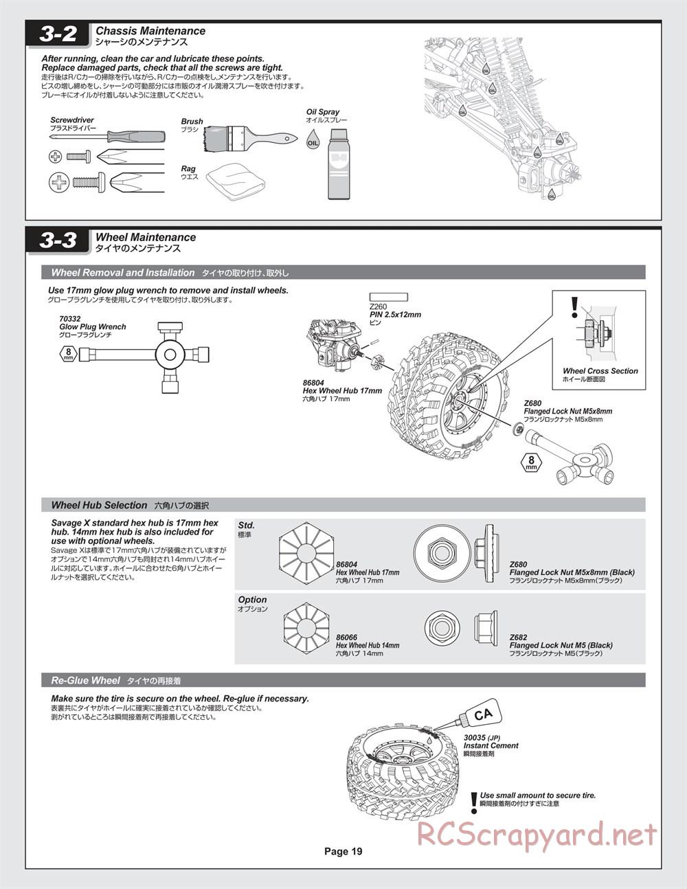 HPI - Savage X 4.1 - Manual - Page 19