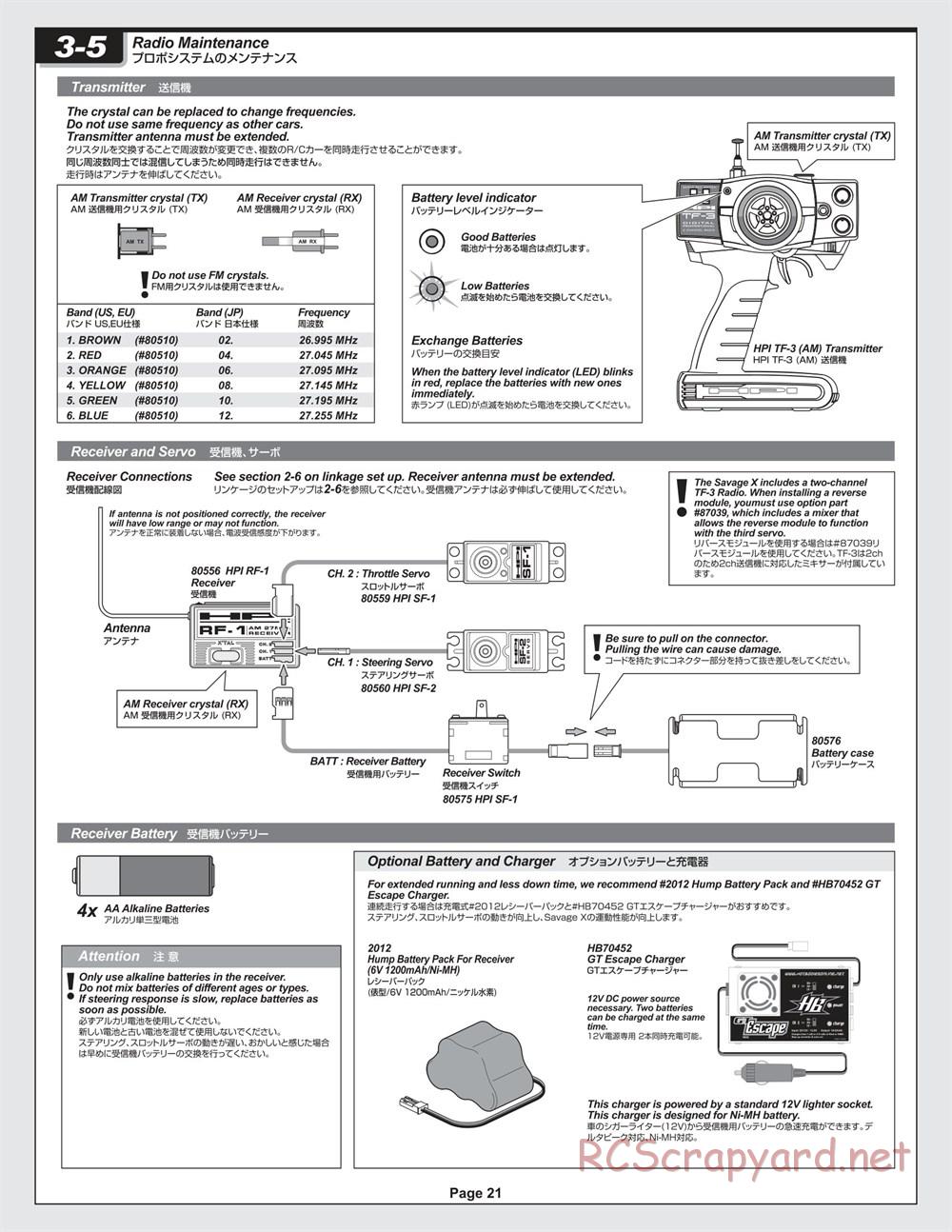 HPI - Savage X 4.1 - Manual - Page 21