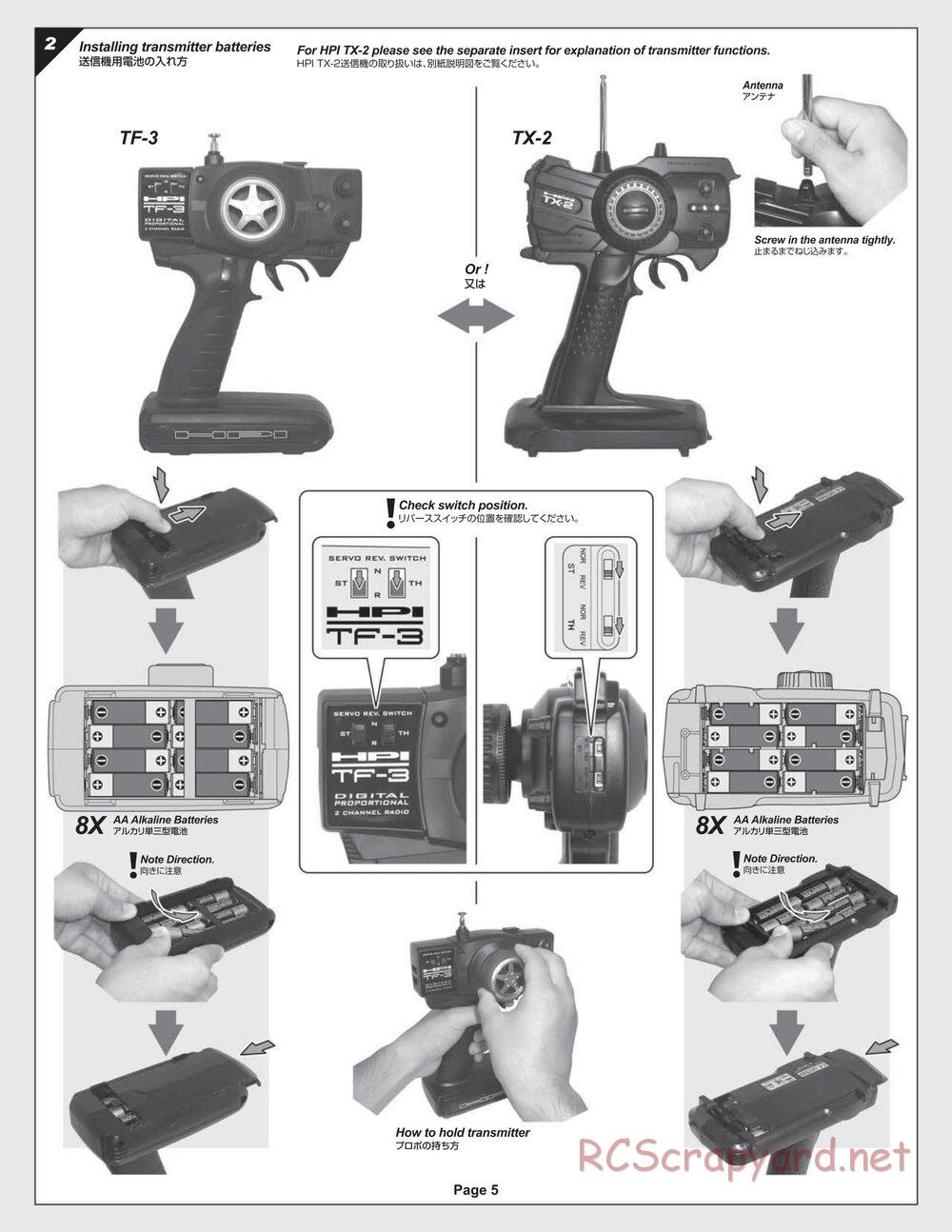 HPI - Sprint 2 RTR - Manual - Page 5