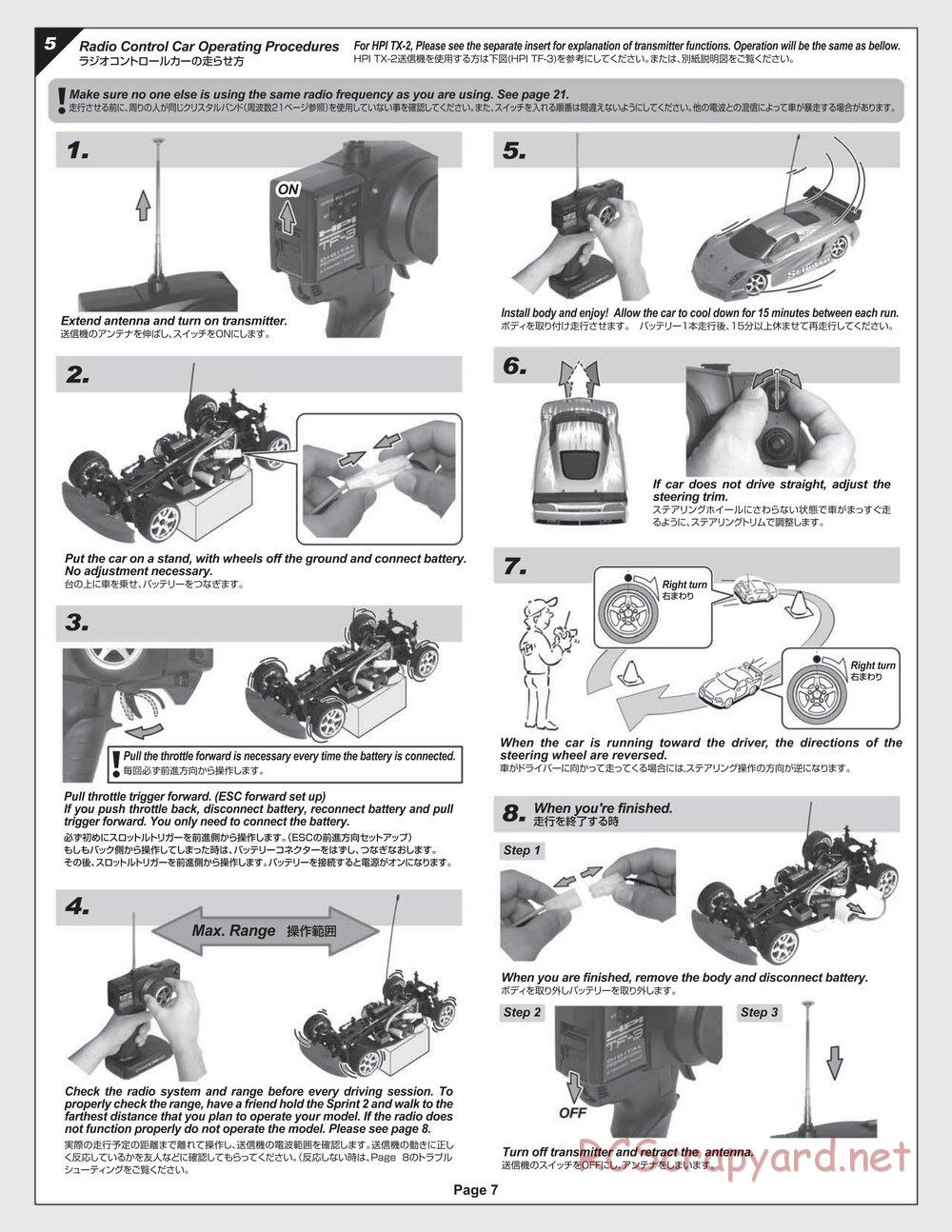 HPI - Sprint 2 RTR - Manual - Page 7