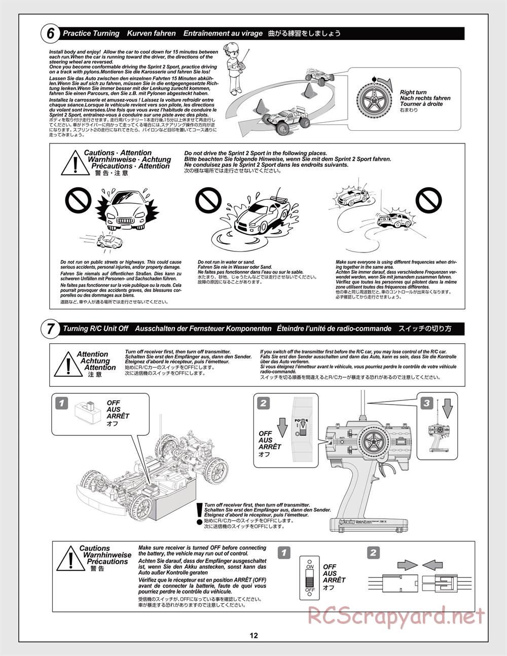 HPI - Sprint 2 Sport - Manual - Page 12