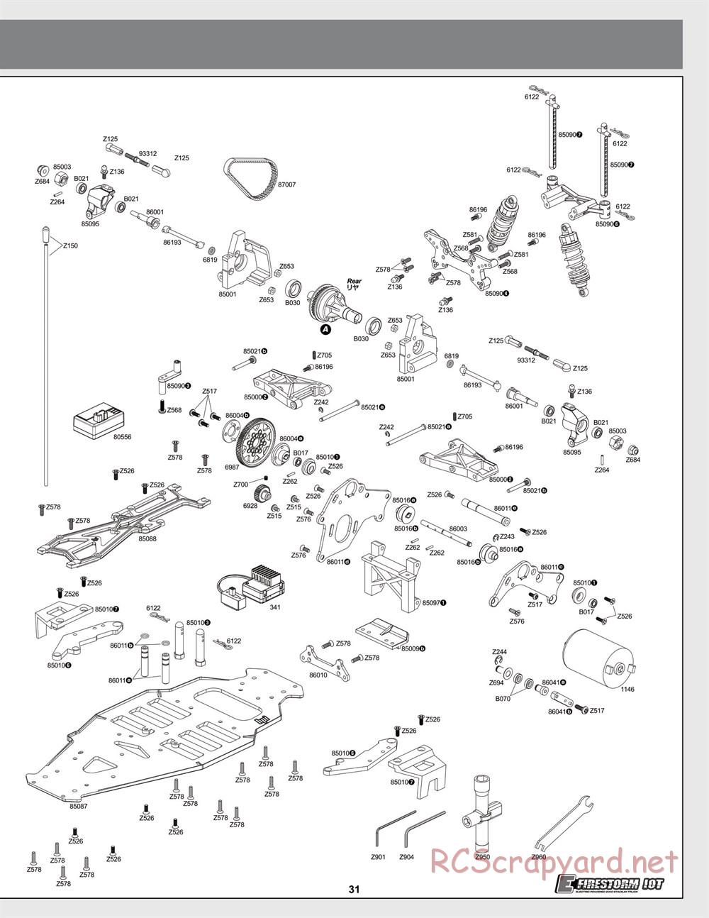 HPI - Sprint 2 Sport - Exploded View - Page 31