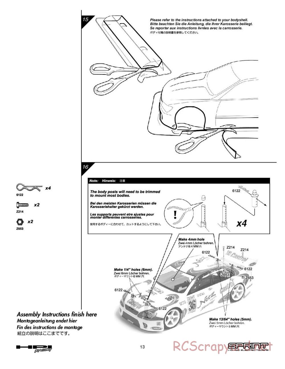 HPI - Sprint - Manual - Page 13