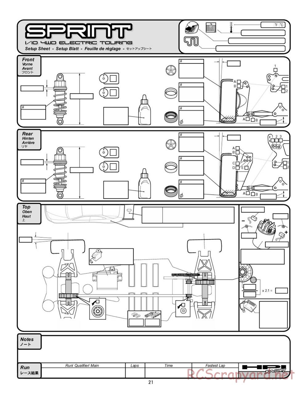 HPI - Sprint - Manual - Page 21