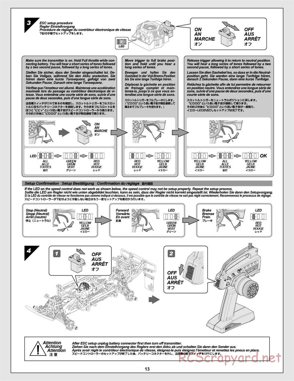 HPI - Super 5SC Flux - Manual - Page 13