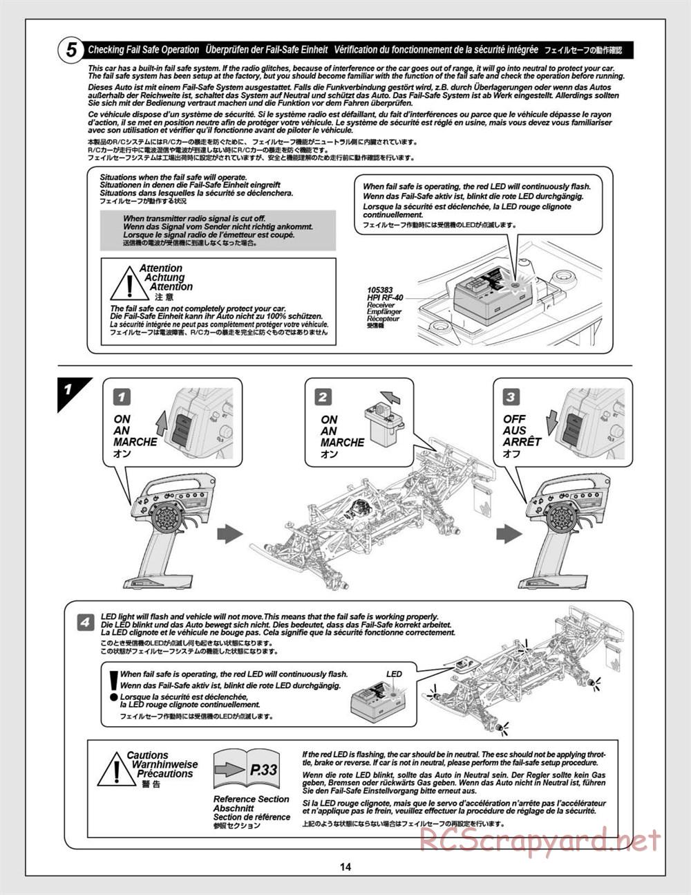 HPI - Super 5SC Flux - Manual - Page 14