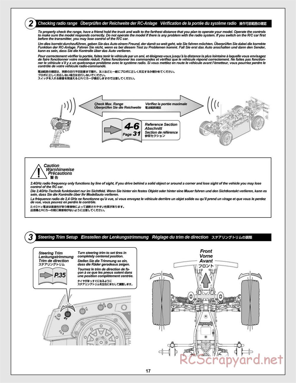 HPI - Super 5SC Flux - Manual - Page 17