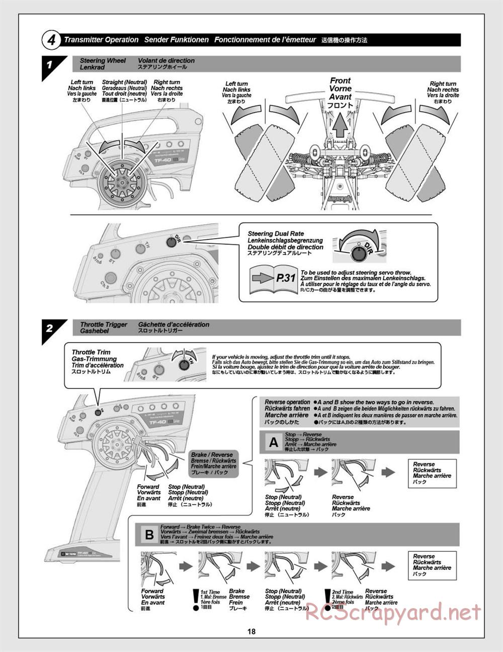 HPI - Super 5SC Flux - Manual - Page 18