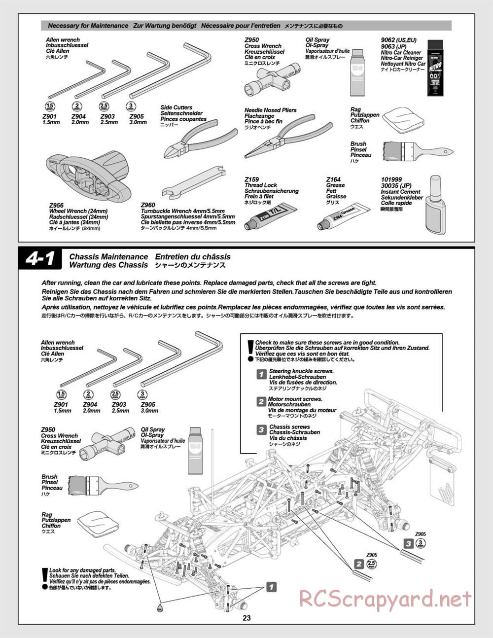 HPI - Super 5SC Flux - Manual - Page 23