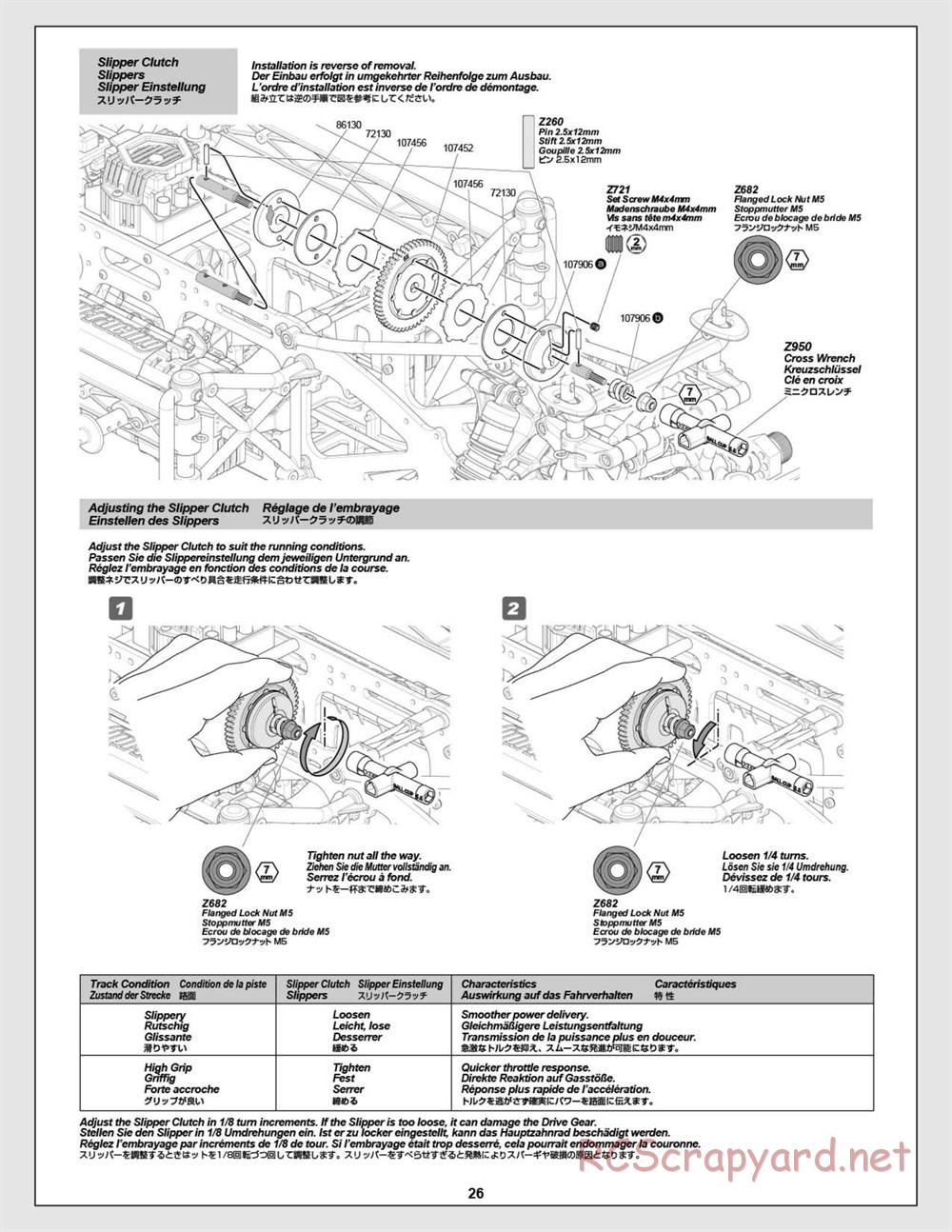 HPI - Super 5SC Flux - Manual - Page 26