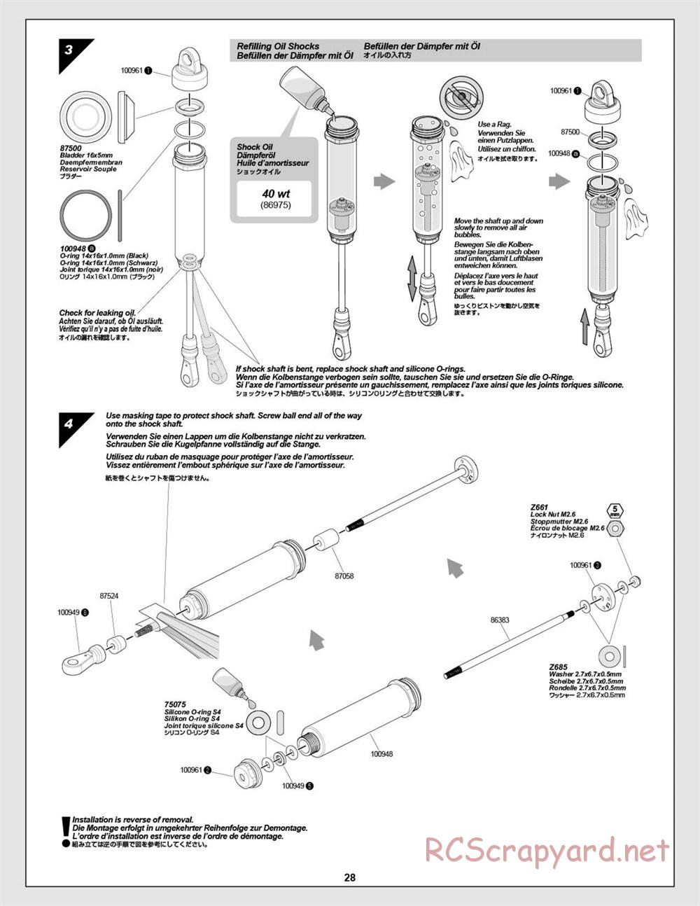 HPI - Super 5SC Flux - Manual - Page 28