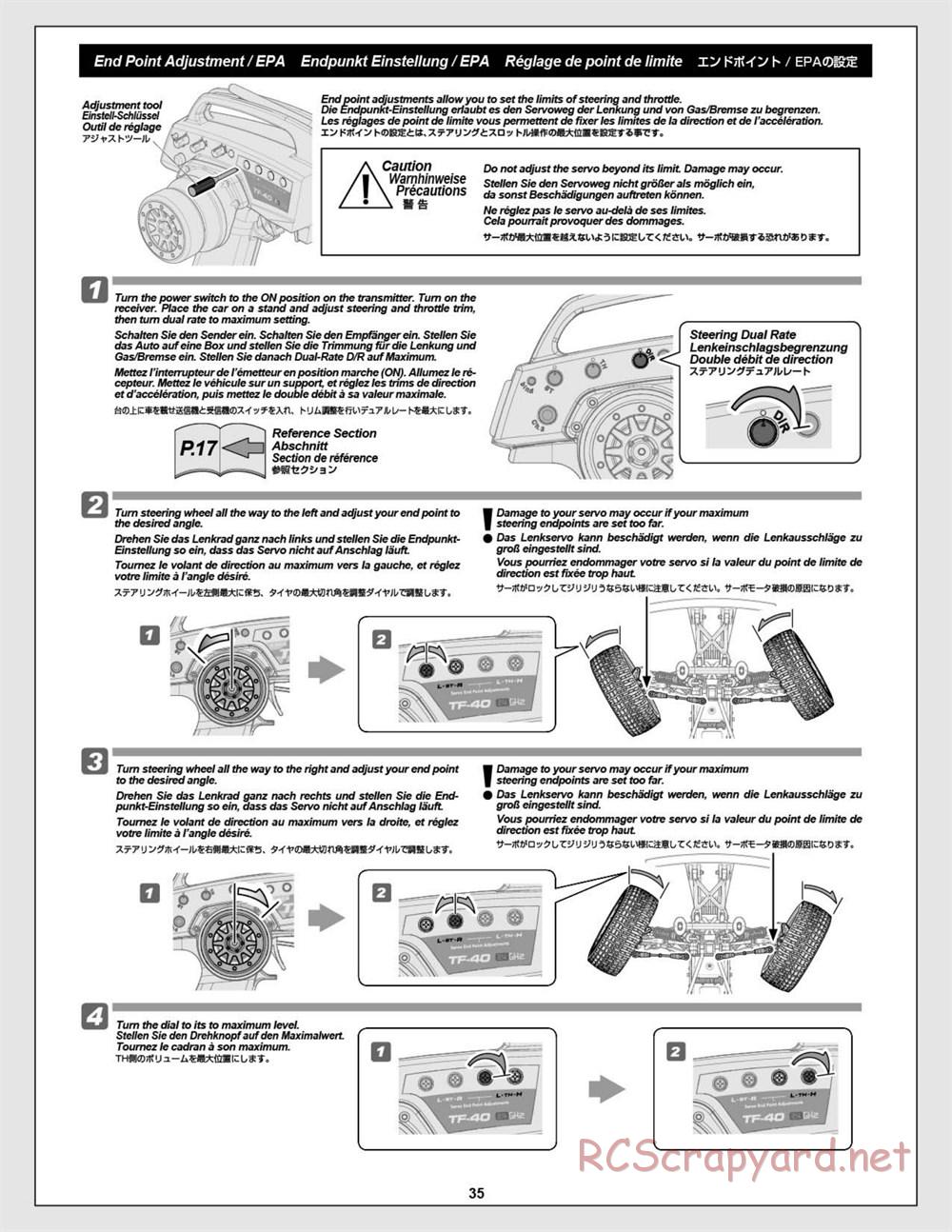 HPI - Super 5SC Flux - Manual - Page 35