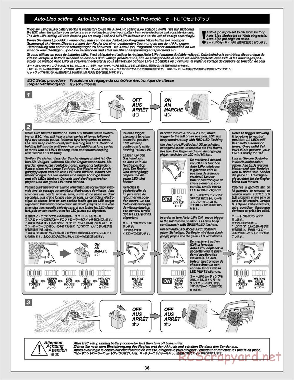 HPI - Super 5SC Flux - Manual - Page 36