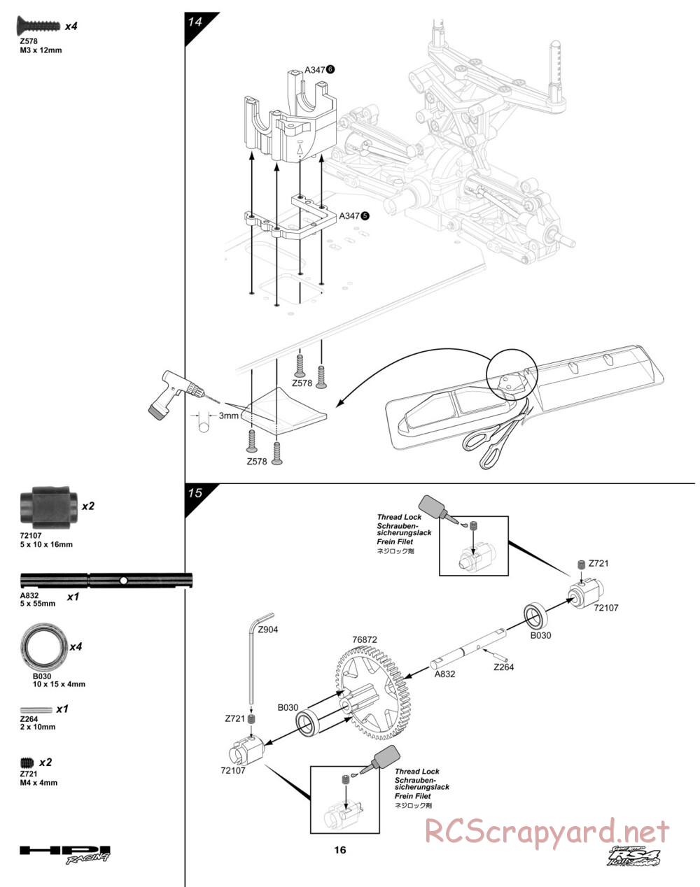 HPI - Super Nitro RS4 Rally - Manual - Page 16